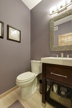 Main floor 1/2 bath with updated high end finishes