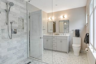 Fabulous master bath with Cambria vanity and double sinks 