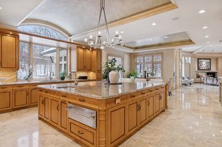 Heated Marble floors reflect the natural light.