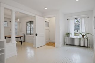 Living room, looking toward front entry