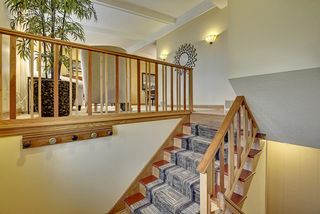 Updated wood railings.