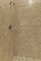 Walk-in shower. 