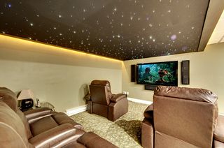Lower level theatre area, starlit ceiling with special lighting controls.