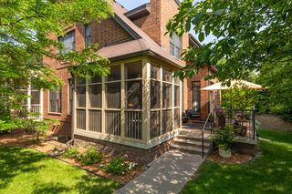 This is the Screened Porch and steps to the front door from Franklin Ave SE