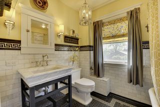 Unbelievable! The 2nd Floor Full Bathroom fetaures a Custom Carerra Sink, High-End Fixtures and Heated Towel Bar...