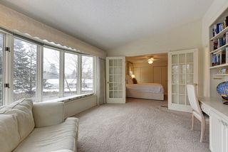 French doors divide the two areas for late night reading!