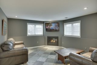 Spacious family room with cozy fireplace...