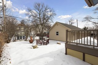 View of the Fenced Back Yard & Deck 
