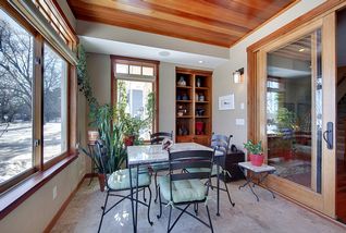 This Sun Porch has built in sound, heated floors, and never ending views of Bald Eagle Lake..