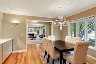 Formal dining room has built in buffet and storage 