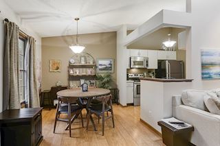 Informal Dining  with updated lighting.