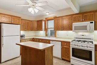 Lots of solid oak cabinetry with custom details!