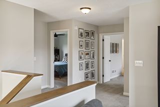 A view of the upper level landing