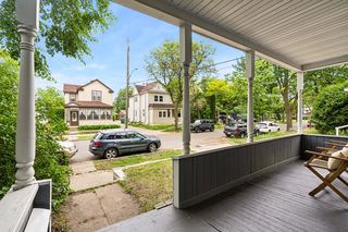 South Facing front porch is a great spot to take in the neighborhood