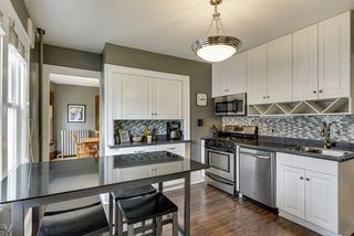 ktichen with new flooring and granite counters