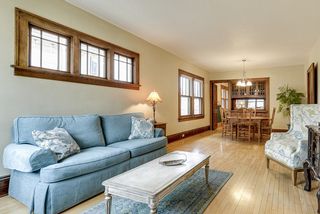 Open living room and dining room.