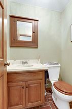 The Main Floor Half Bath. 