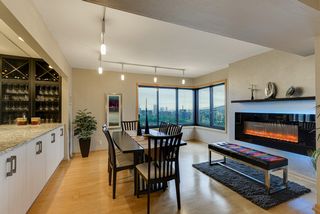 Dining Room with Electric Fireplace