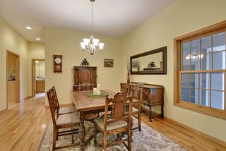 The dining room is a great entertaining spot for dinner parties or family gatherings