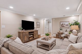 Staged lower level family room