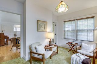 Opens off the living room through French doors