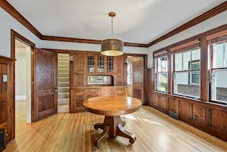 Dining room built ins and paneling!