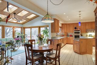 Lots of natural light with skylights and large windows ...