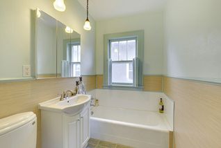 Main floor bathroom - you won't feel cramped in this updated space.