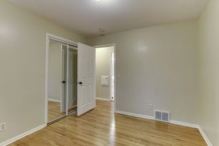 Bedroom 1, gleaming wood floors