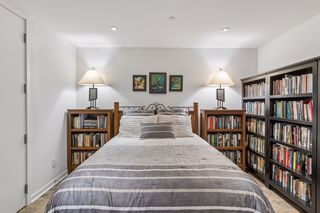 2nd bedroom with closet.  Note: Bookshelves are not built-in.