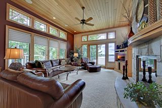 Warm, inviting great room, maple trim and built in cabinetry. 