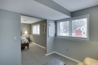 Sitting room flows into master bedroom...
