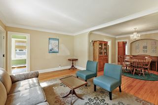 Living room looking toward dining room