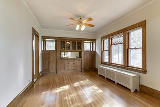 Beautiful built ins in the dining room