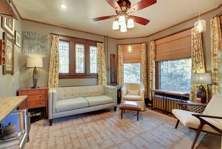 The Main Floor Den/Library is located directly off of the Foyer.
