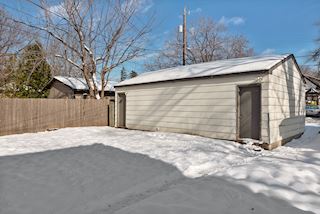 Backyard and garage