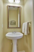 Convenience of powder room on main floor