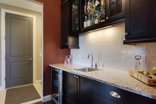 Butler's pantry with door to garage beyond...