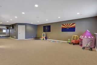 Huge flex space finished on lower level. Many options for customization.