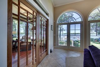Den/study mission style cherry doors.