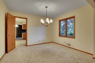 Easy access to kitchen and hearth room. 