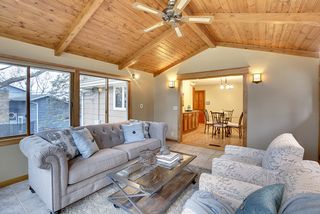 Wood beamed ceilings. 