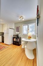 The Eat-In Kitchen features Hardwood Floors! 
