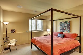 Generous third bedroom in lower level