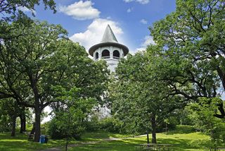 Enjoy views of the famous "Witches Hat" Water Tower out your Back Door! 