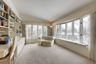 Spacious owners' suite sitting area has great views of the yard!