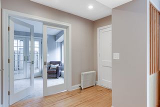 Sunroom opens off foyer