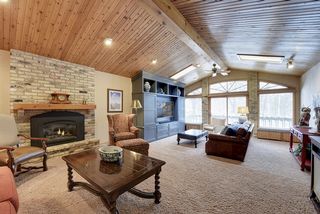 Stunning vaulted Great Room has gas fireplace and new carpet!