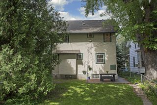 Gentle slope, to flat area, trees offer privacy and shade on hot summer days