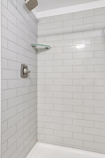 Lovely subway tile shower